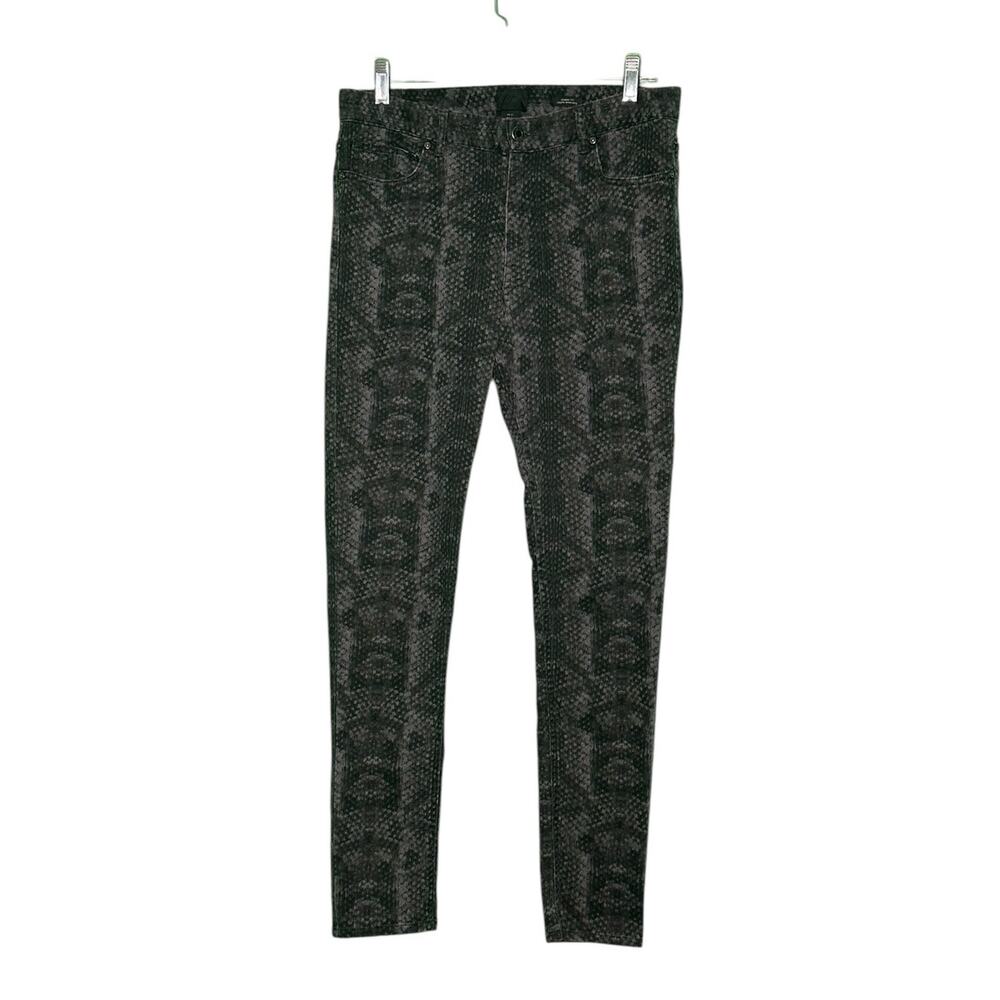 H&M gray snake print skinny fit jeans size 31